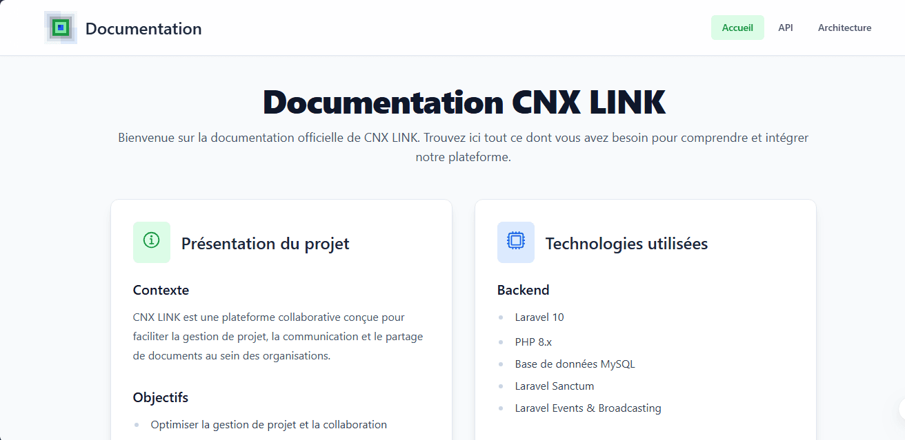 CNX LINK API - image 1